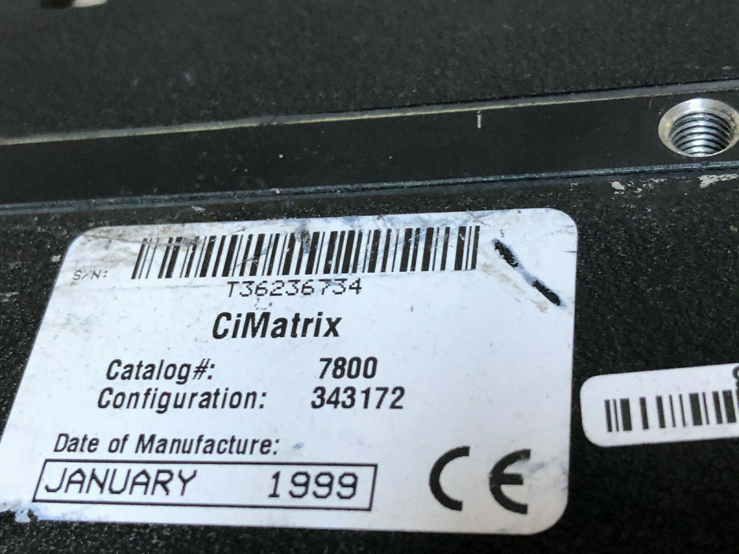 Cimatrix 7800,Rvsi,Eco 94006 Siemens Scanner Fixed Mount Cimax 7800,Ch