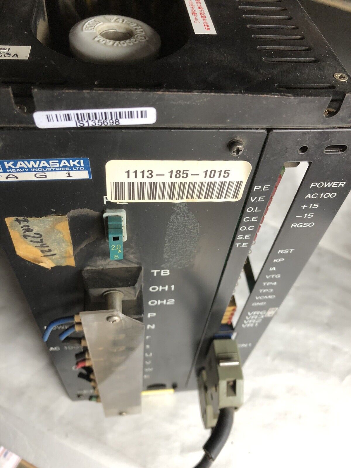 Kawasaki Sanyo Denki 27Ba100fft30c Servo Amplifier Ag1,Bl Super A100,Bg