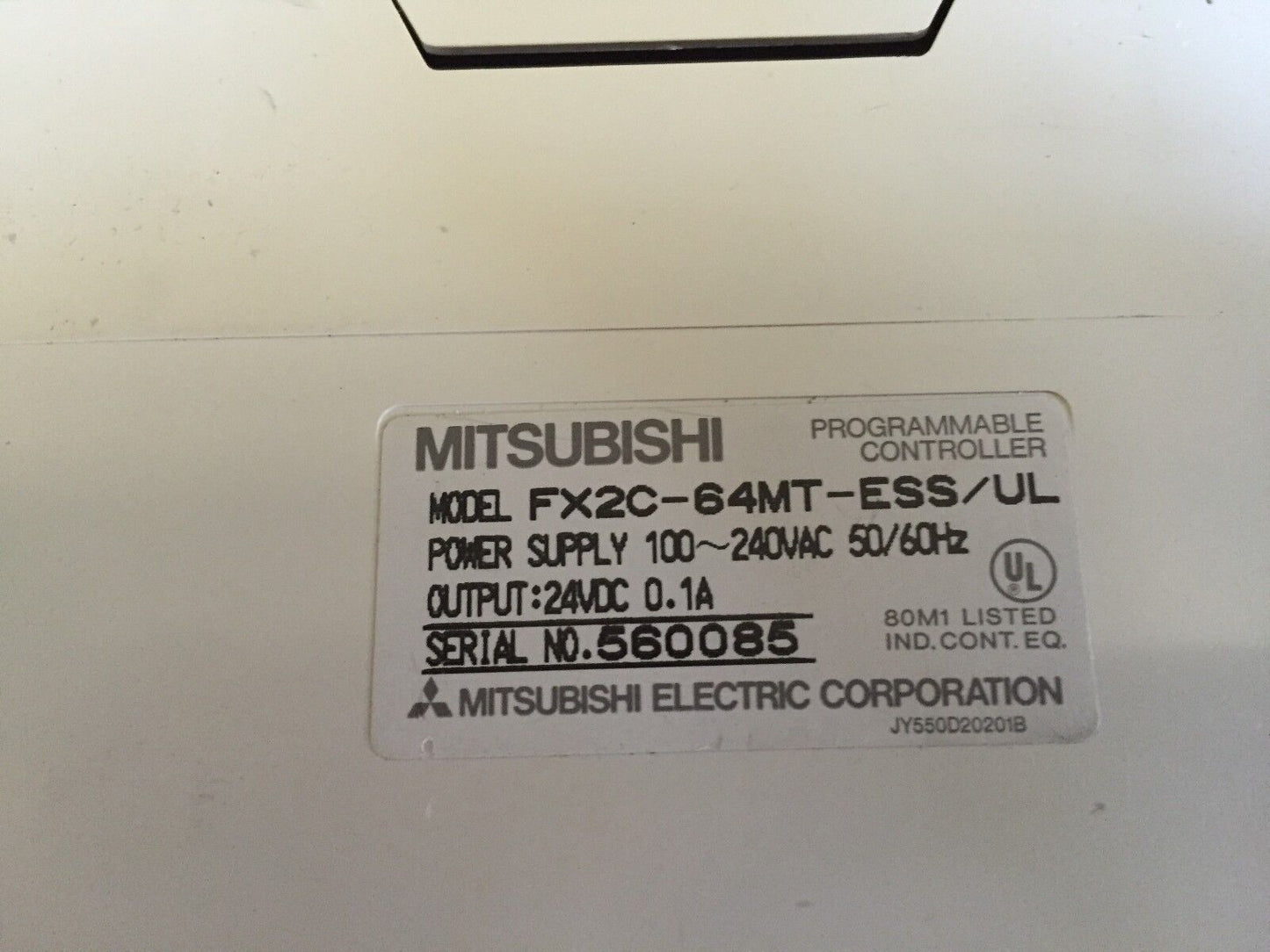 New Mitsubishi Fx-2C-64Mt-Ess/Ul,Melsec Fx-2C-64Mt-Ess Plc 100-240Vac,Ea