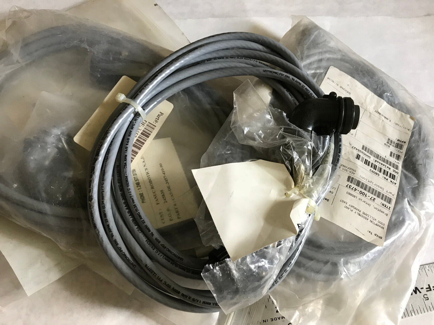 Fanuc Robotics De-3457-410-90,Aea-501 Hand Brake Cable,Unitronic-Fd,245838,Eq