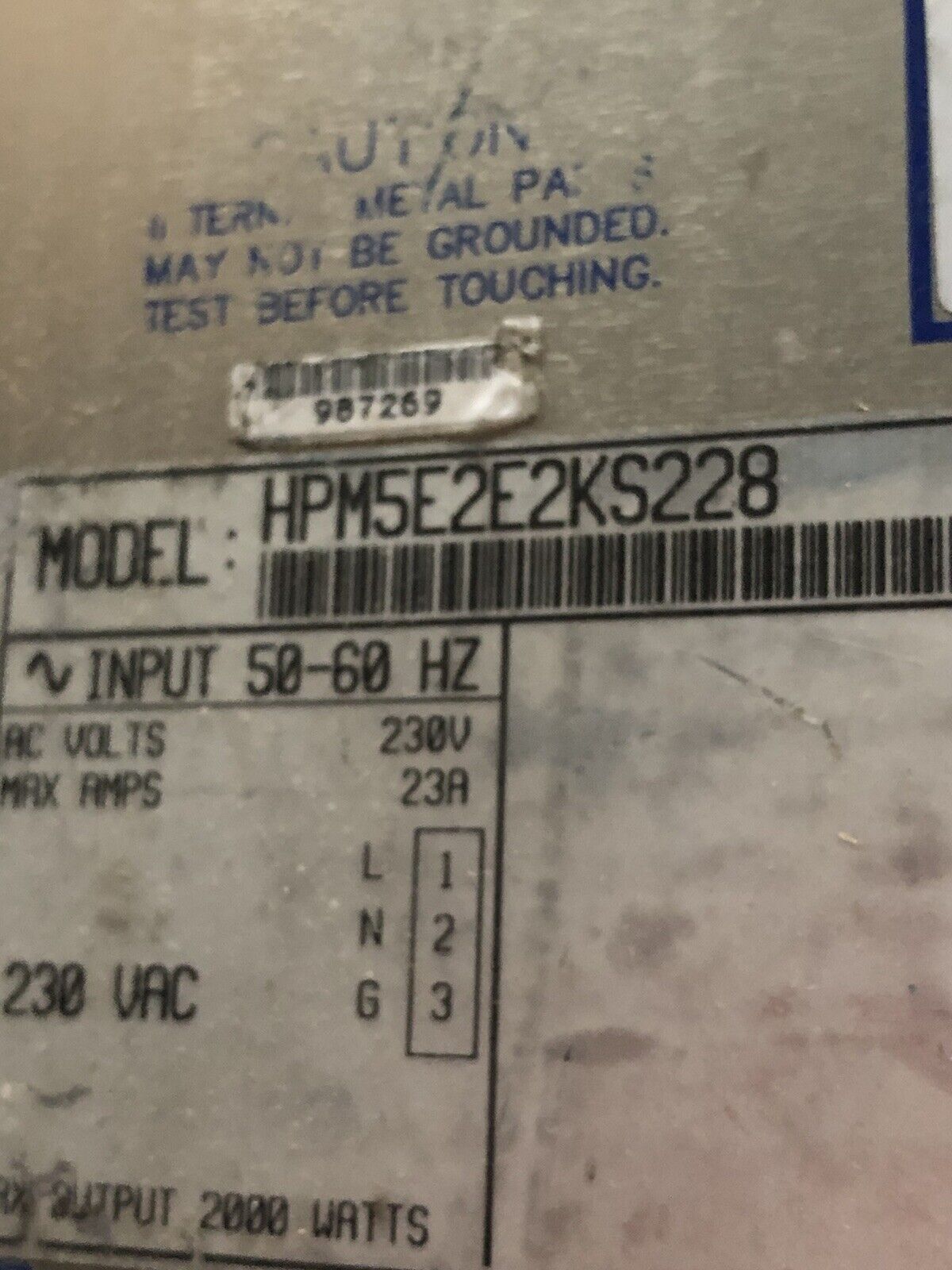 Power-One Hpm5e2e2ks228 Modular Power Supply,Hbm5e2e2ks228,Ev,Cl