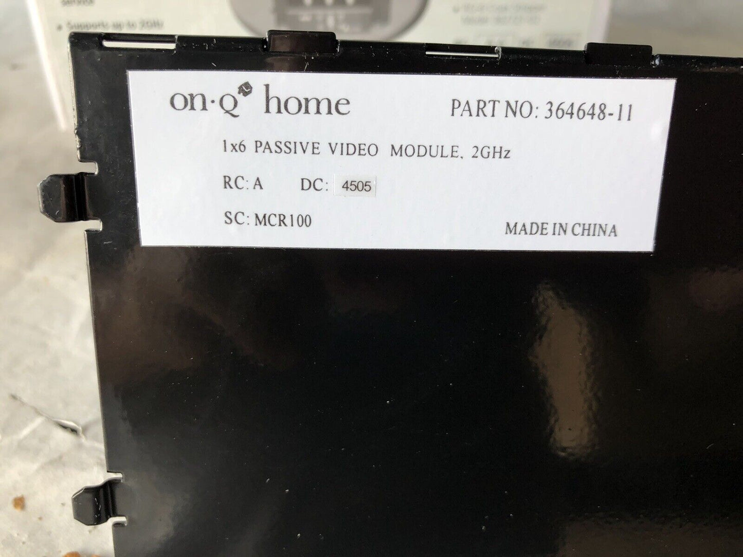 New Legrand Module Video Passive 1X6 Video 2Ghz Onq 364648-11 ,Cz