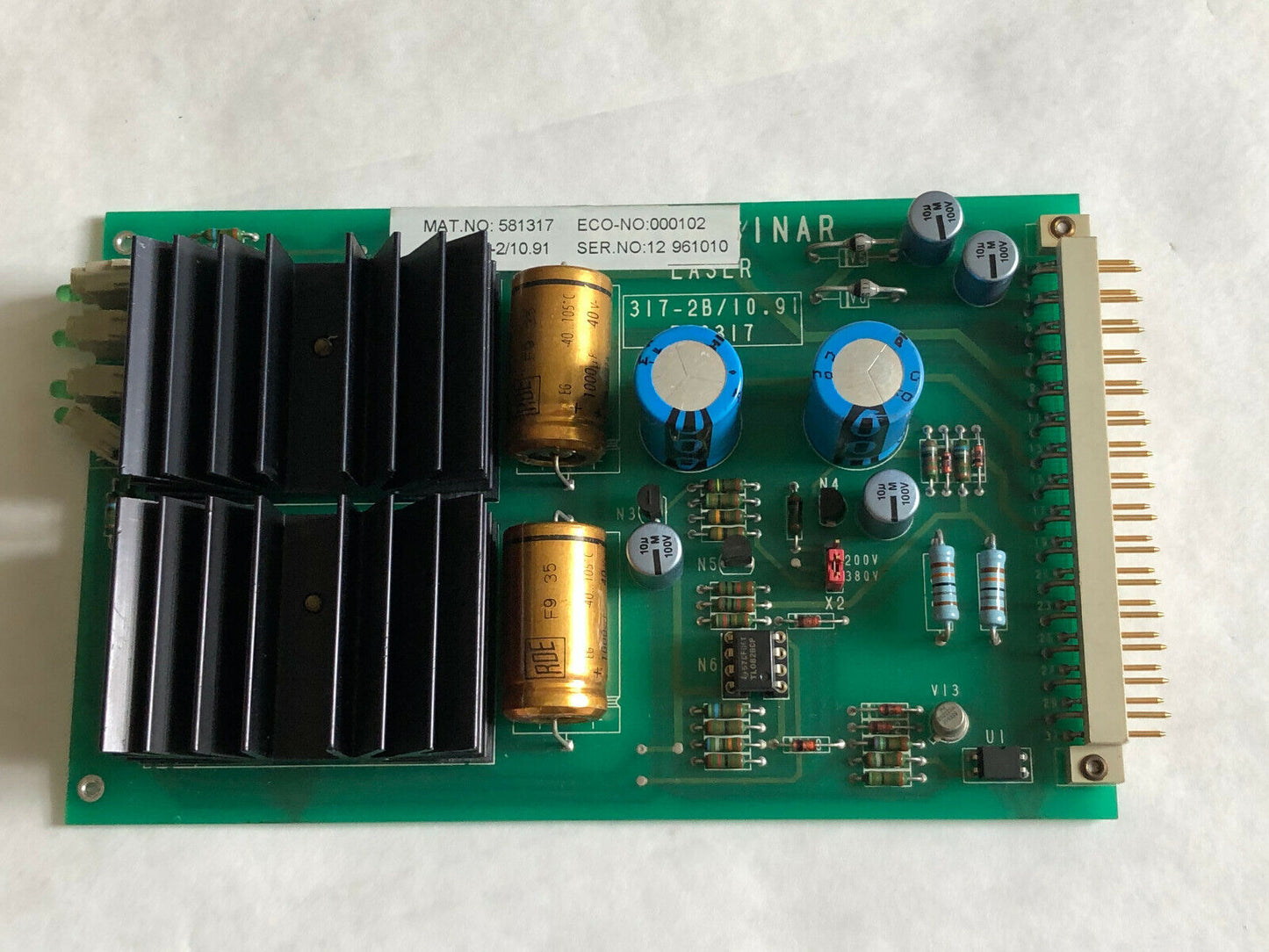 Rofin-Sinar 317-2/10.91,581317,Rofin 000202,Sinar 317-2B/10.91 ,580317 Board,An