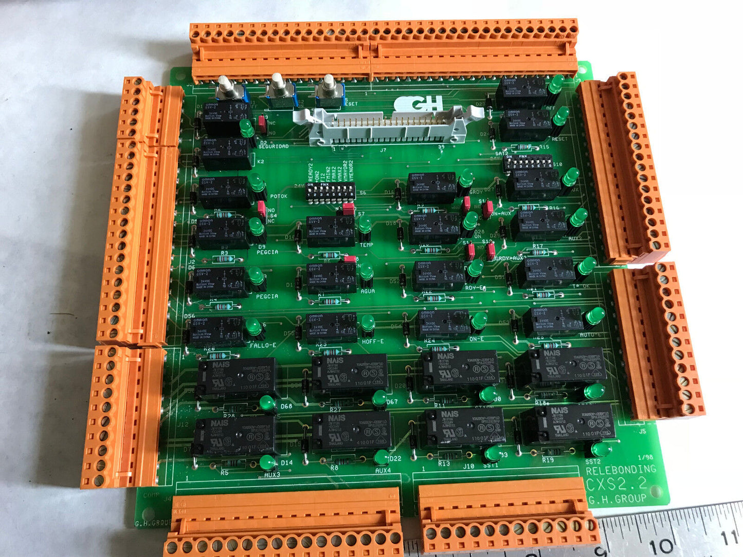 New Relebonding Cxs2.2,G.H.Group Cxs2.2 Relebonding I/O Terminal Pcb Board Gh,Eo