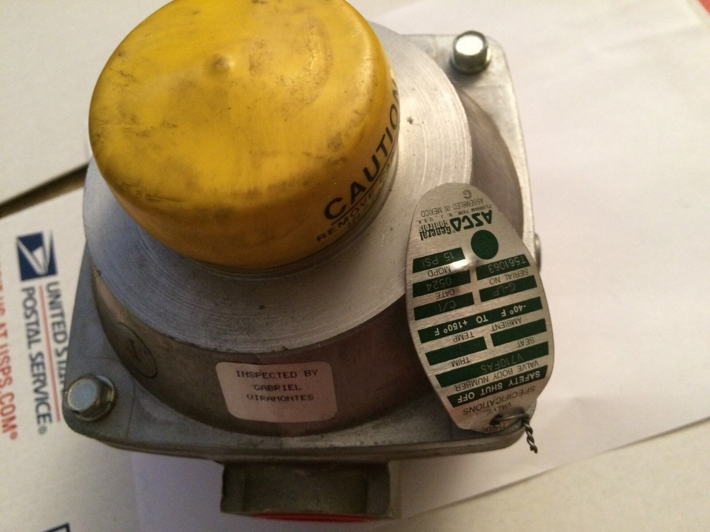 New Asco V710fas Actuator Operated Gas Valve, 1" Npt, 15 Psi,Et