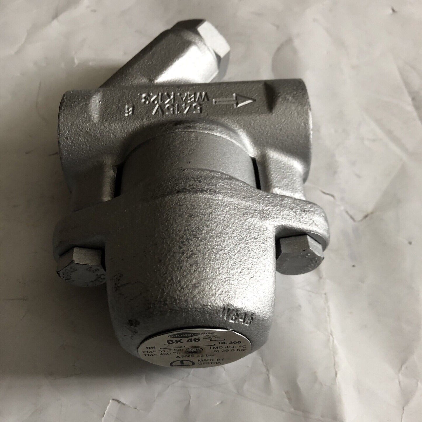 3/4" Flowserve Bk 46 Dn 20 Cl 300 Thermostatic Steam Trap,Gestra 5415V,Am