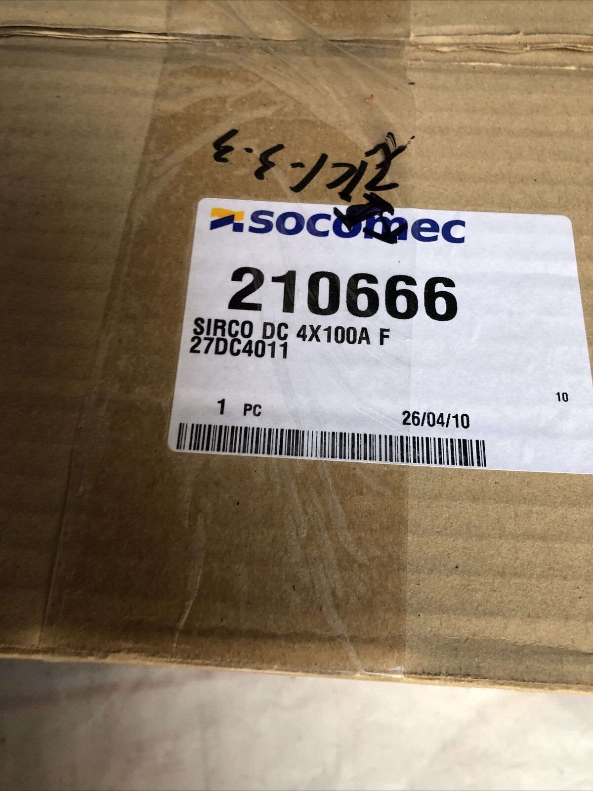 Socomec 210666 Sirco 100A Dc,27Dc4011 Dc 4X100a,Sirco Dc 4X100a Switch,210666,Fi
