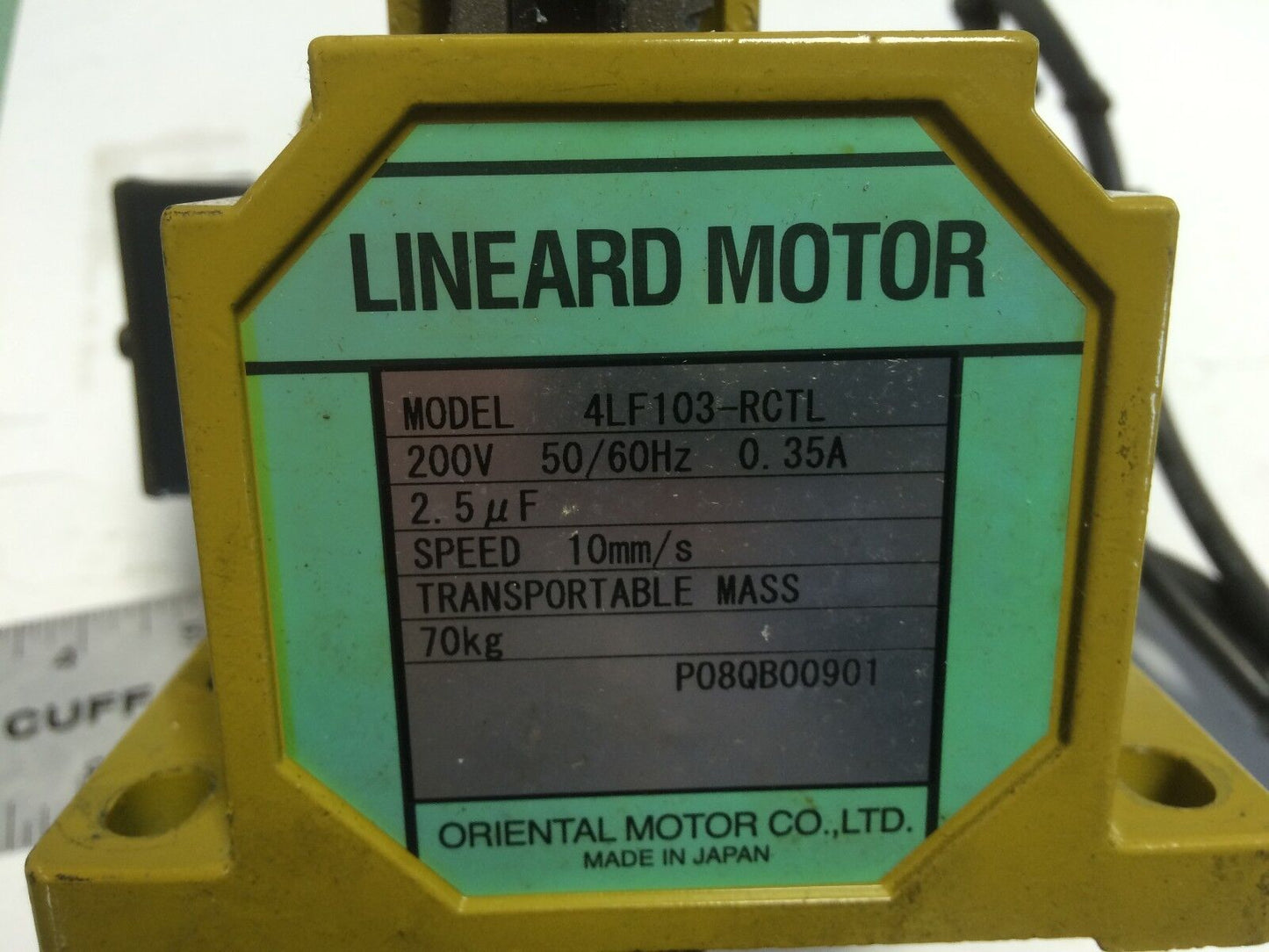 Oriental Motor Brake 4Lf103-Rctl Lineard Motor,200 V Om Omron D4mc-5040,Tj
