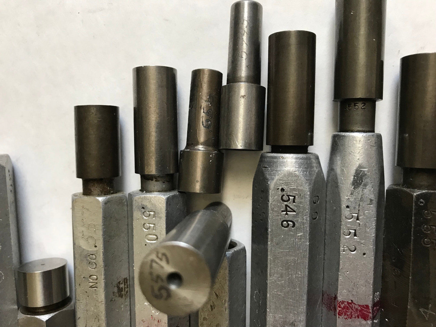 Lot 13 The Pipe Machinery Go No Go Plug Gage 550,.560,.555,.558,560,.545,.561,Et