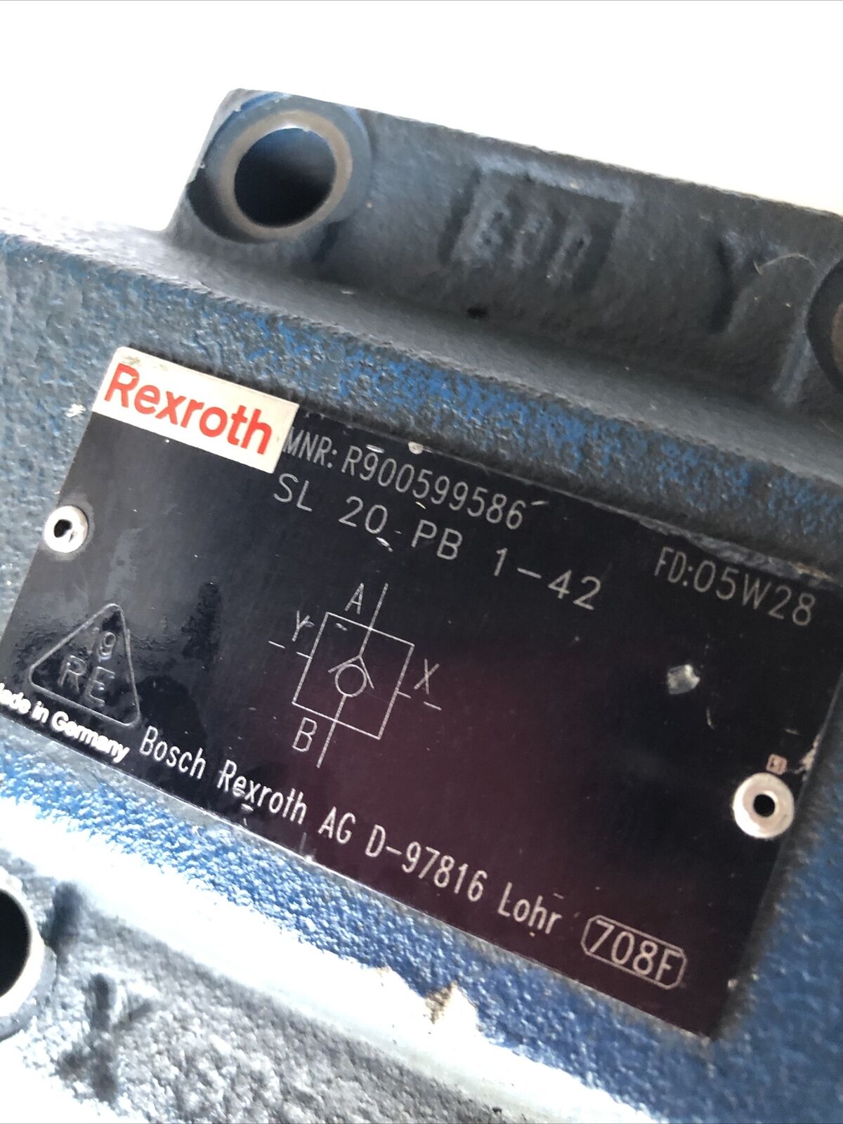 New Rexroth R900599586,Sl 20 Pb 1-42, 05W28, Hydraulic Check Valve,Fj