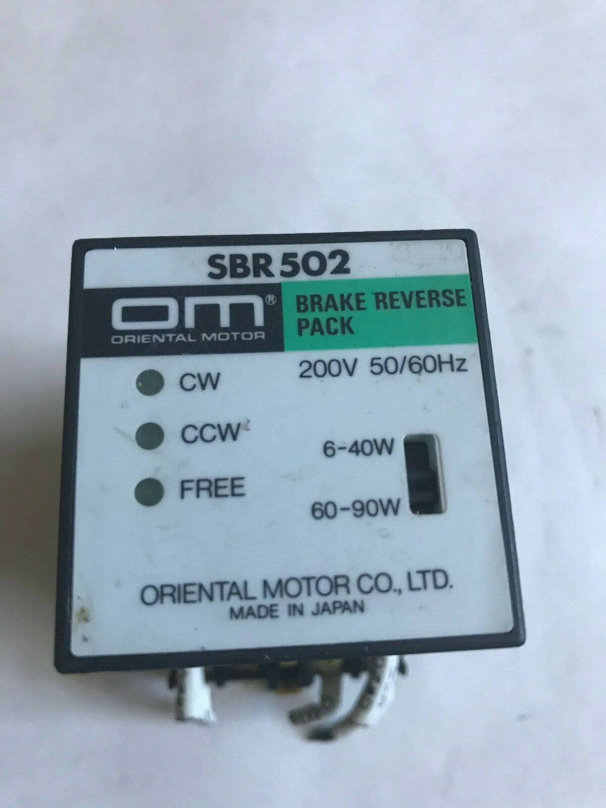 Oriental Motor Sbr502 Motor Control Brake Reverse Pack Om Sbr5o2,Sd