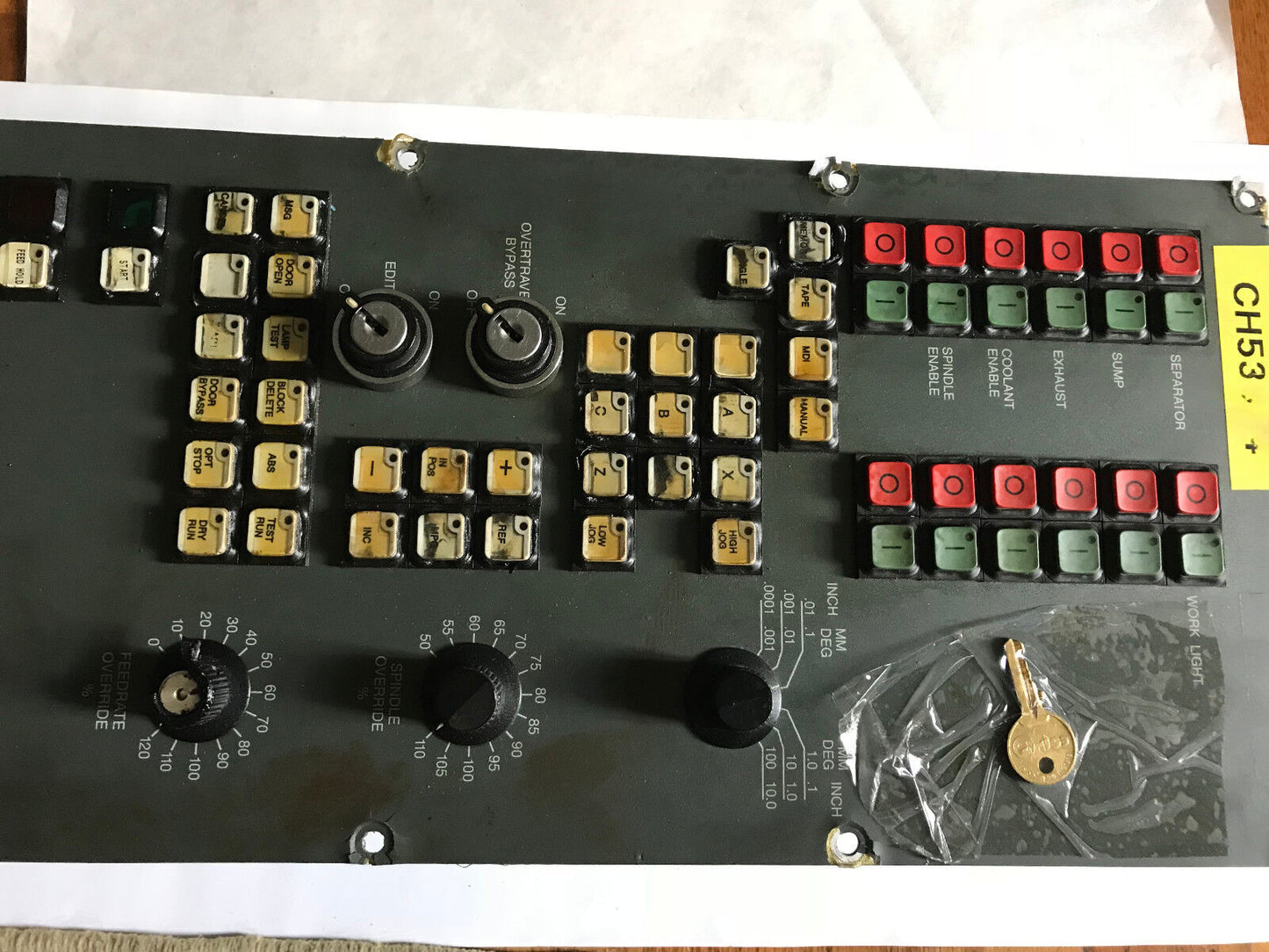 Huffman 17580501,Fanuc A16b-2200-0700/04A,S.E.Hoffman Operator's Panel Pcb,Ep