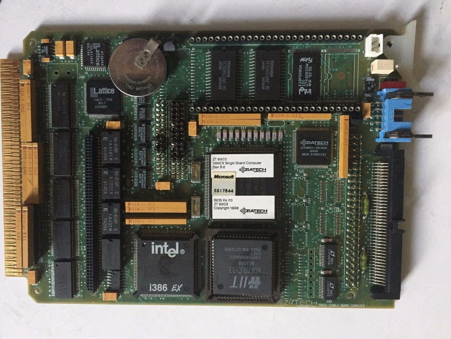 Ziatech Zt 8903,Ziatech 386Ex Single Board Computer,An