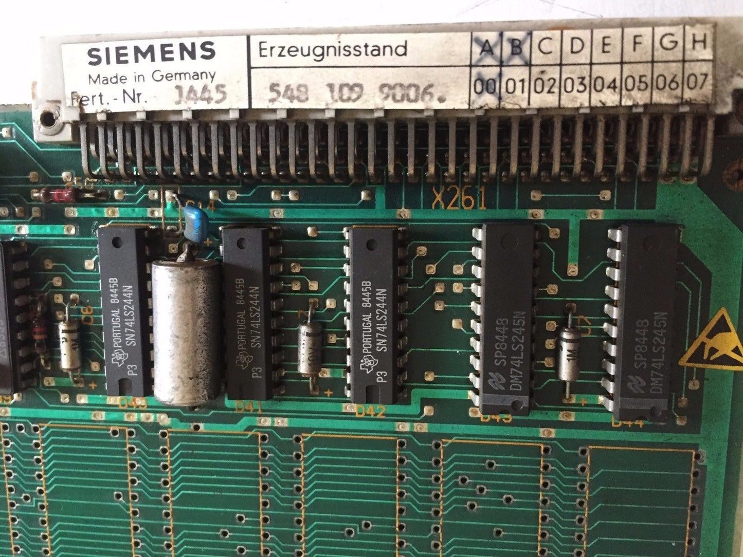 Siemens 6Fx1190-1Af00,548 109 9006 Ram Card 16K 6Fx11901af00,Tc