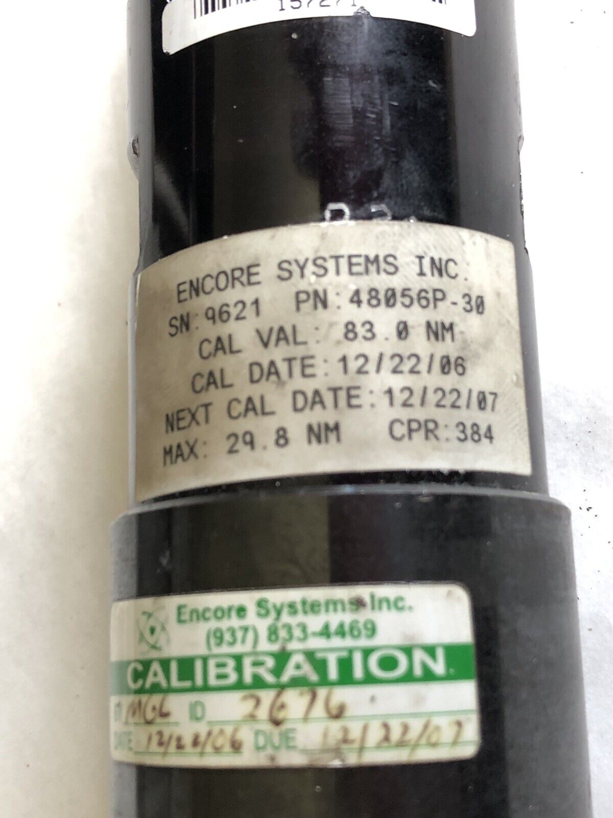 Encore System 48056P-30 Electric Straight Nutrunner,3/8" Drive,83.0 Nm,Cpr384,Ev