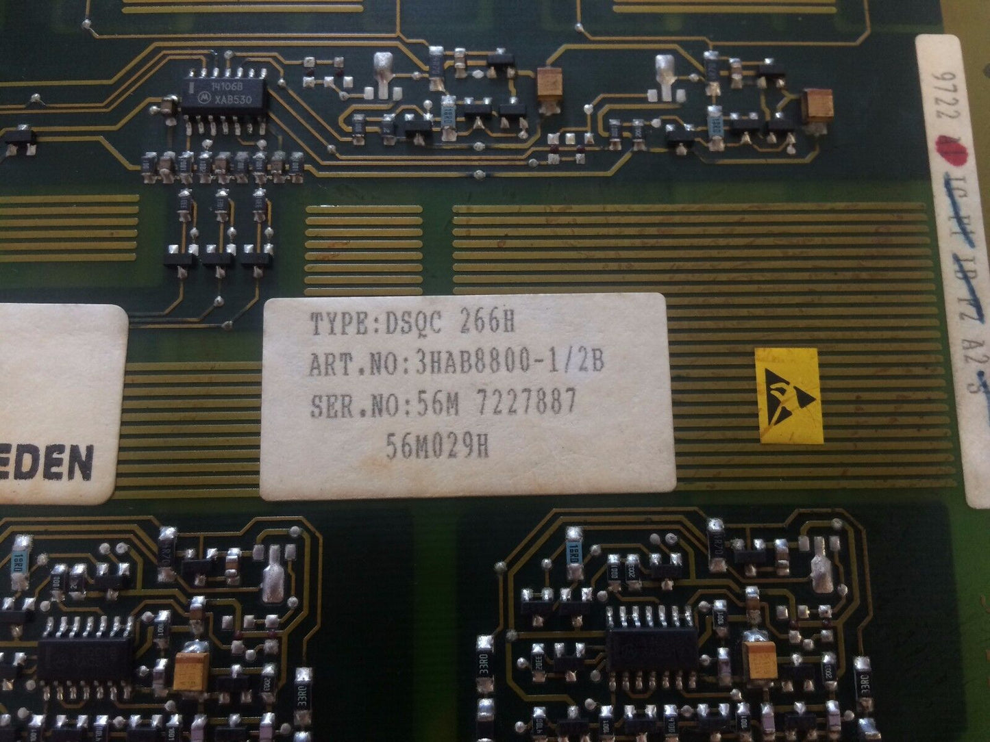 Abb Dsqc 266H Robotic Servo Drive,Acc 49M0-29Ab Cad606, 3Hab8800-1/2B,Ed