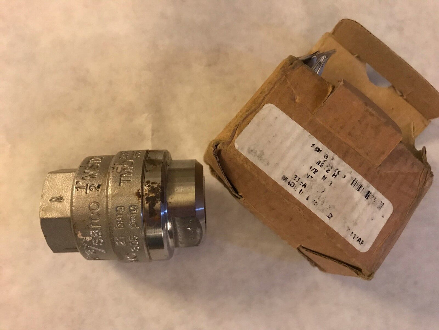 Spirax Sarco 1/2 Mst21,Mst21h,1/2" Balanced Thermostatic Steam Trap,Ae,Bt,Ef,Bn