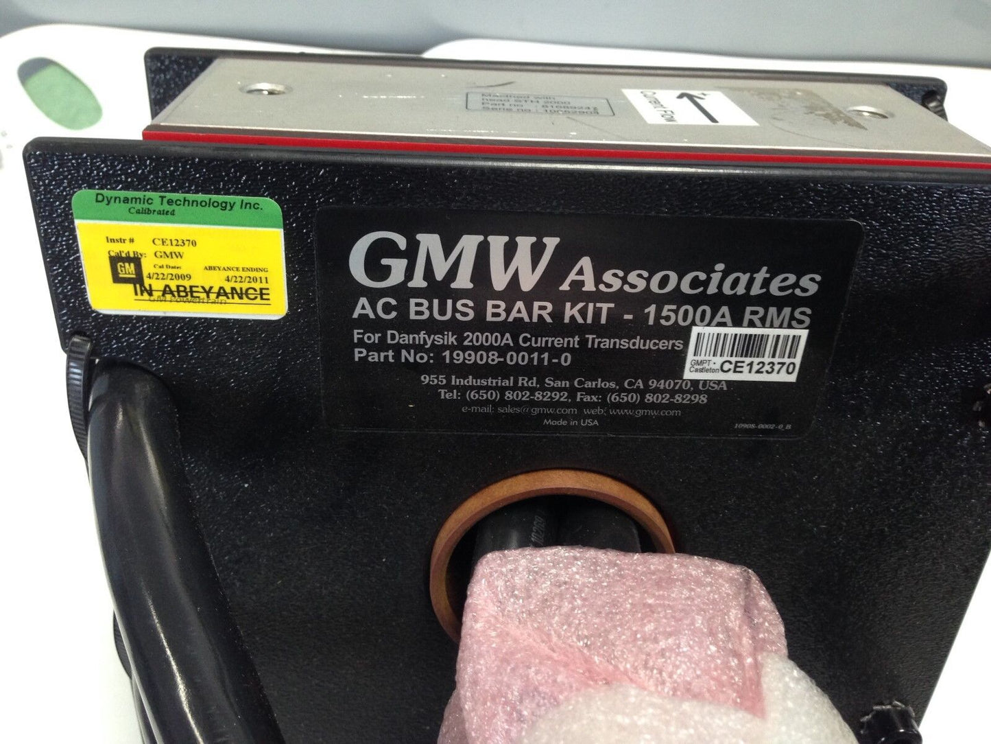 New Gmw Associates 19908-0011-0 Sth 2000 81089247 Ac Bus Bar Kit-1500A Rms,Tm