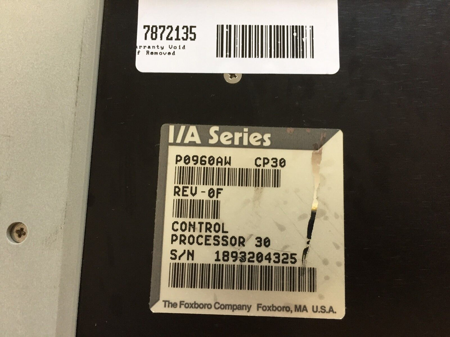 Foxboro P0960aw,P0960aw Cp30, I/A Series Communications Processor 30,Sa