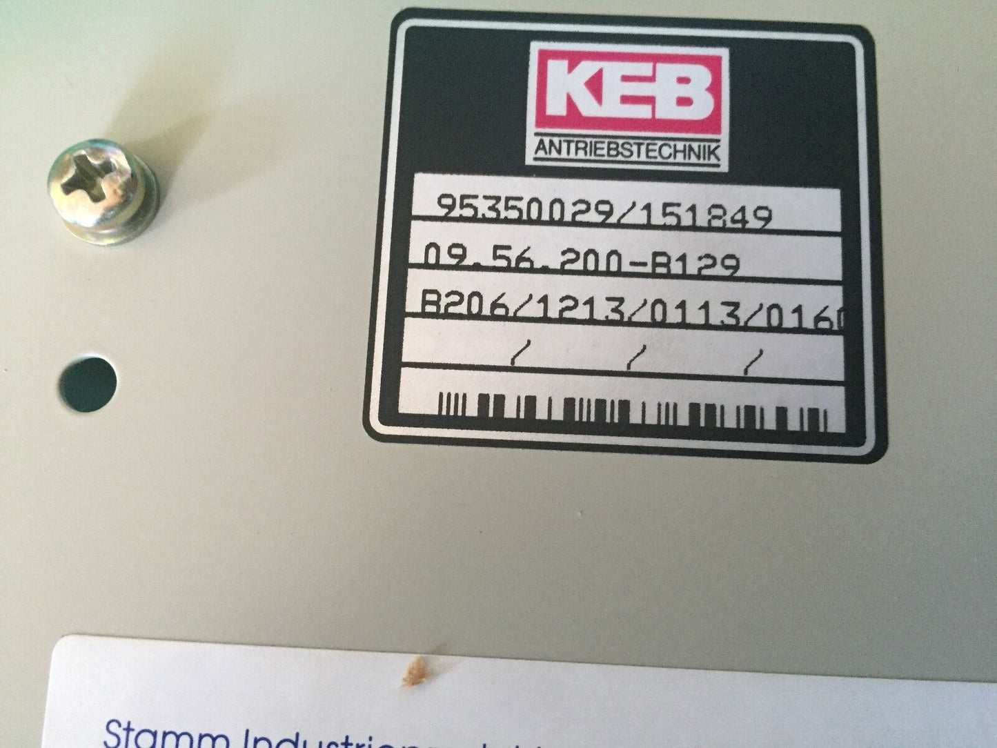 New Keb 09.56.200-B129,2.8Kva Power,7.0A Combivert Inverter Variable Drive,Bi