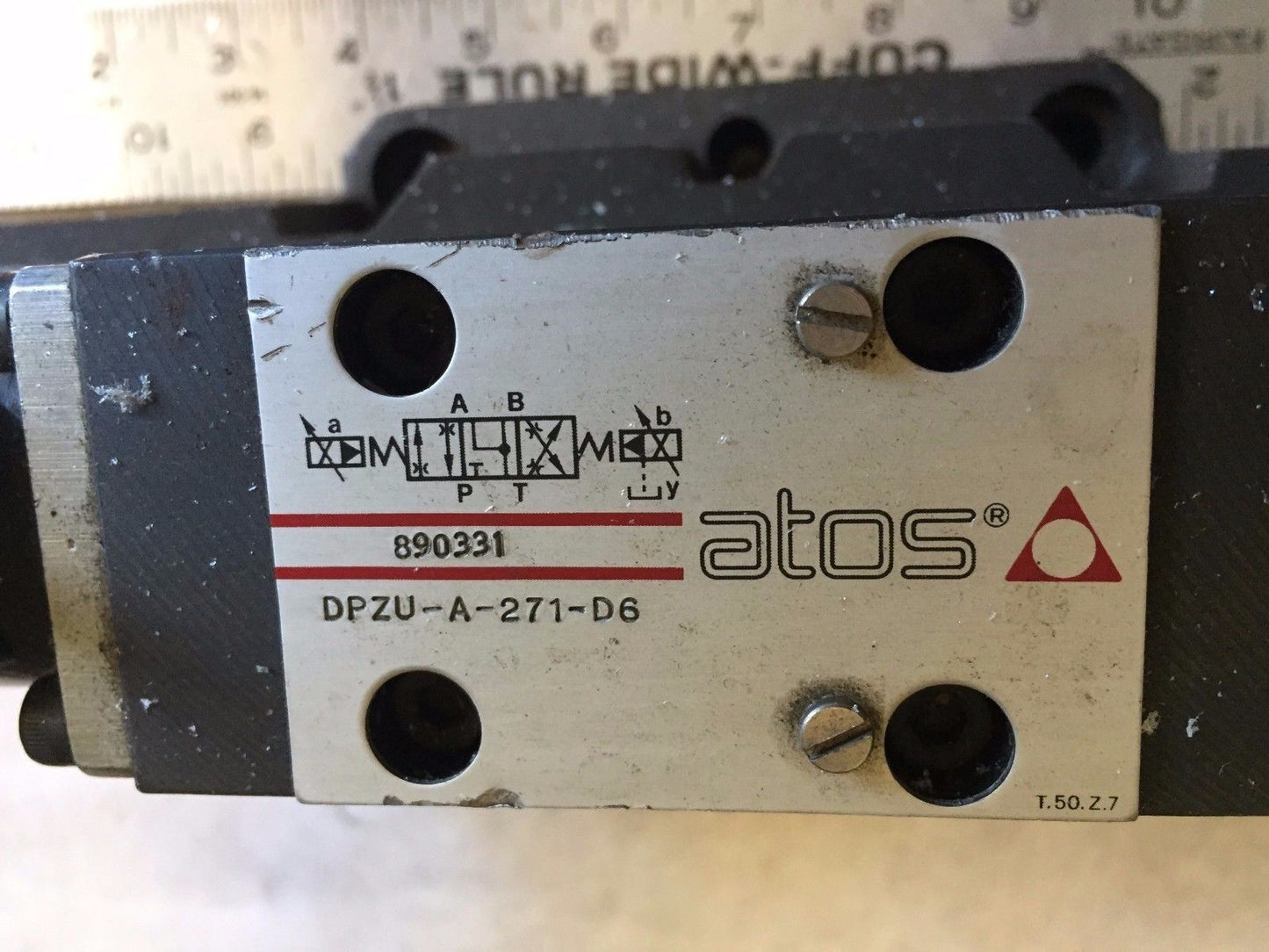 New Atos Dpzu-A-271-D6,890331,M 04-89 Hydraulic Proportional Valve,Br