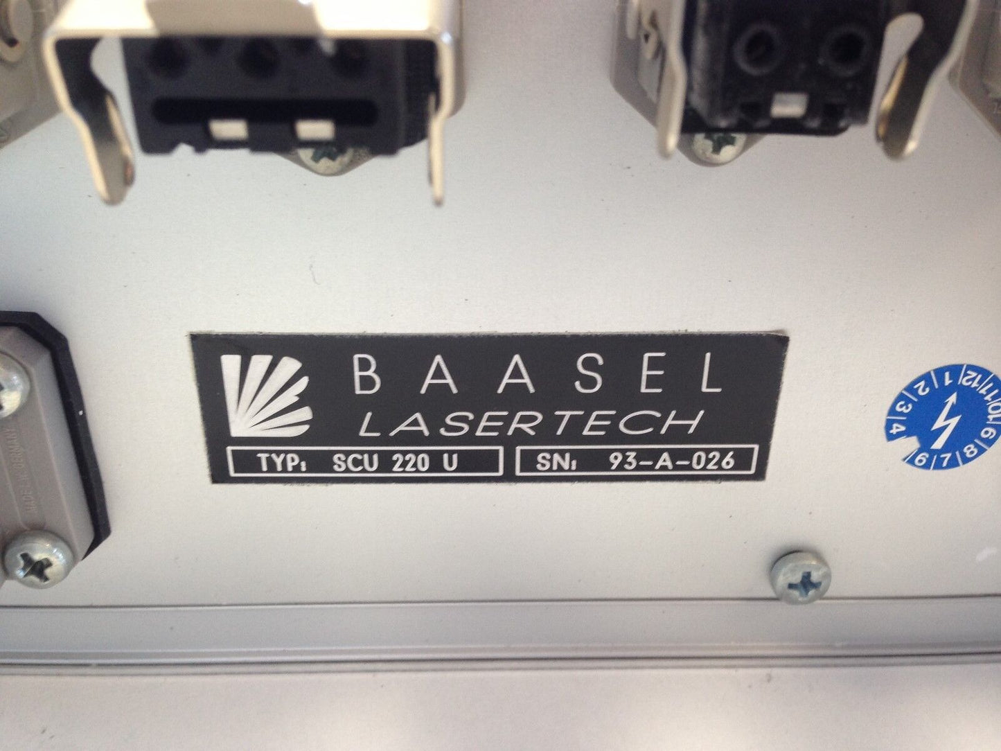Carl Baasel Lasertech Scu 220U Laser Power Supply/ Controller Module ,Di