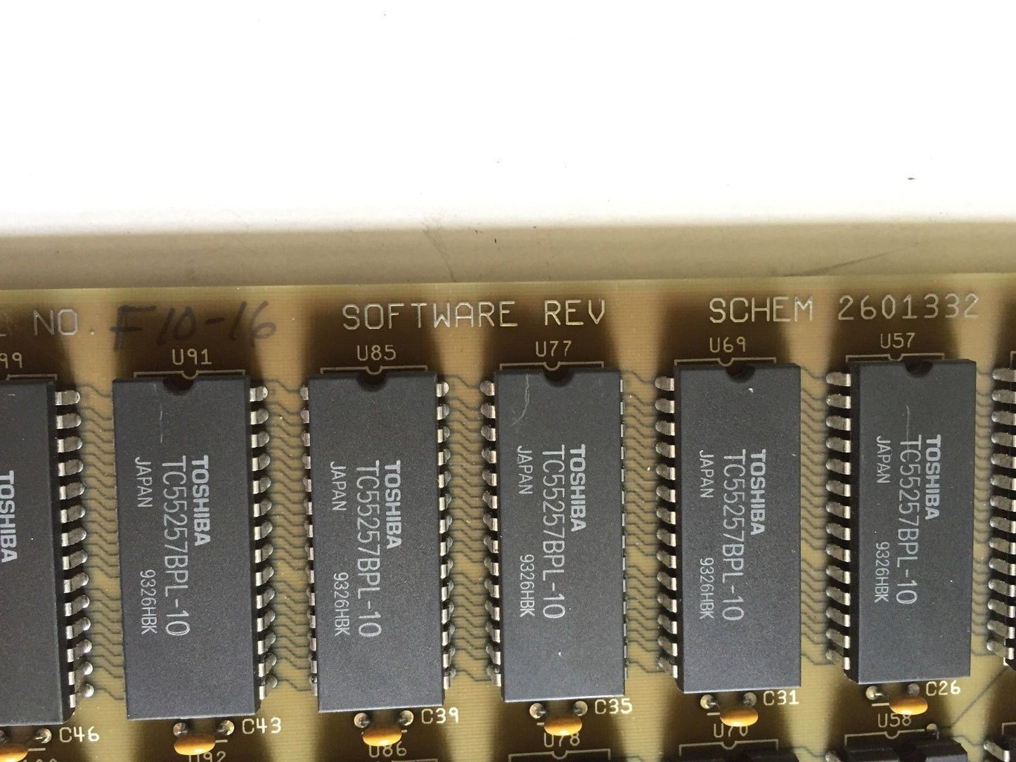 Siemens 560-2136,Texas 2601334-000,Schem 2601332, 256K Mem Good Card,Ee