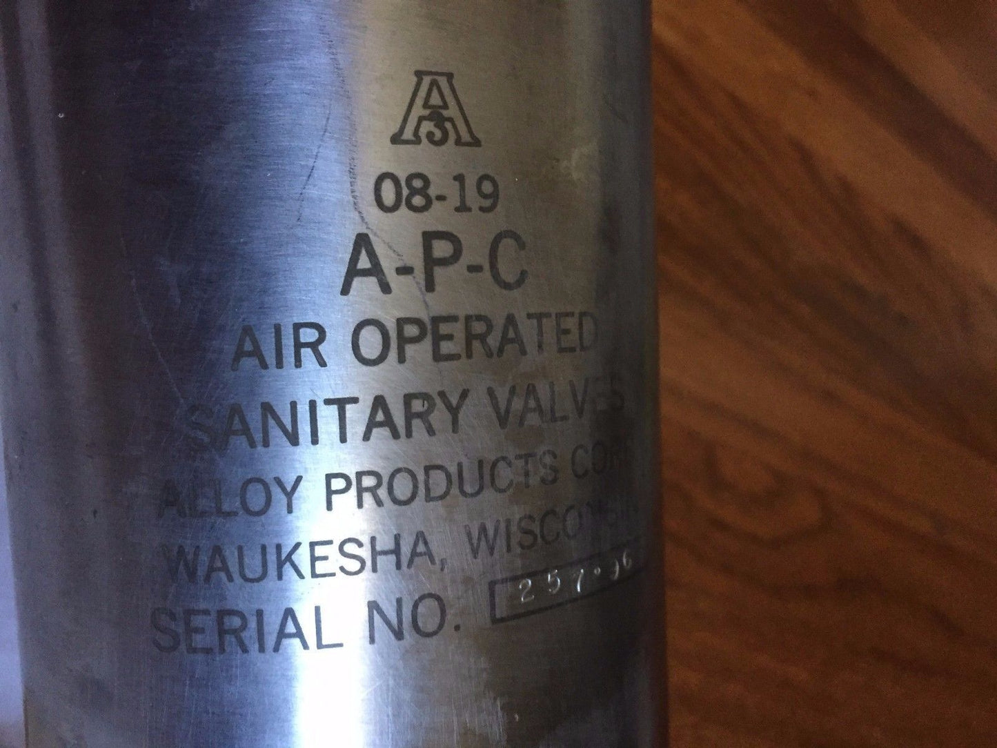 Apc 200 N740-10-T-X Air Operated Sanitary Valve,08-19 A-P-C 3A 08-17,Bx