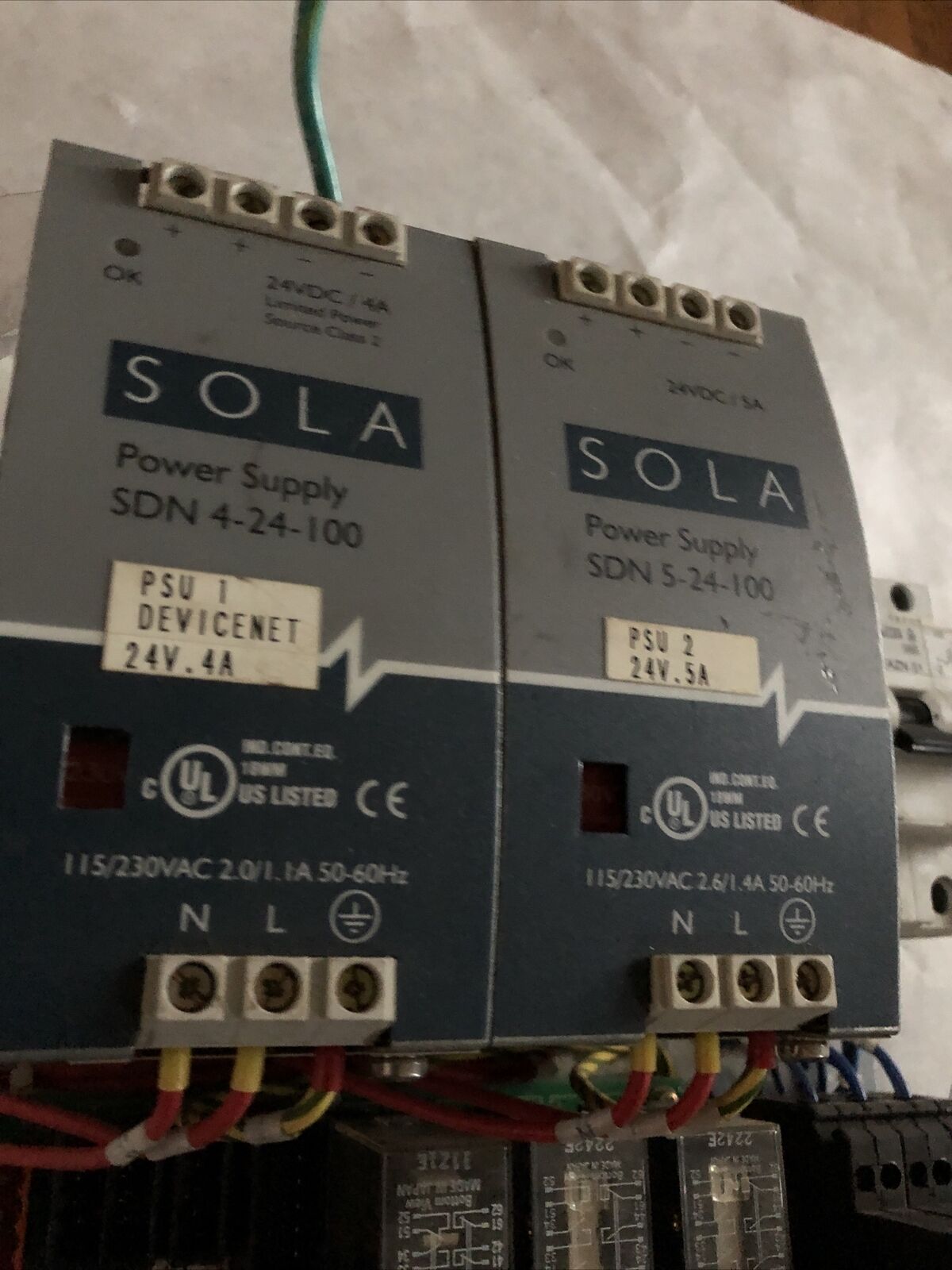 Fanuc A05b-2401-C311,A20b-1007-0540/01A,Sola Sdn-5-24100,I/O Psu Unit,Ee