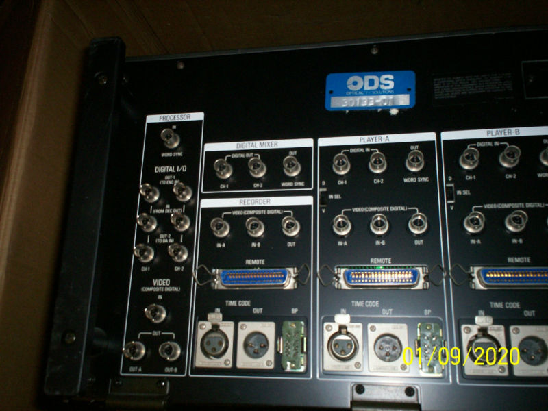 Sony Dae-1100A Digital Audio Editor Control System,Ods 30133-01 ,Aq