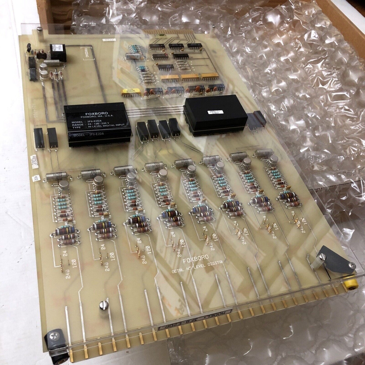 Foxboro 3F8-E2da,F8922ag,A2047us,2B9037 Assembly Octal Hi Level Digital Input,Cr