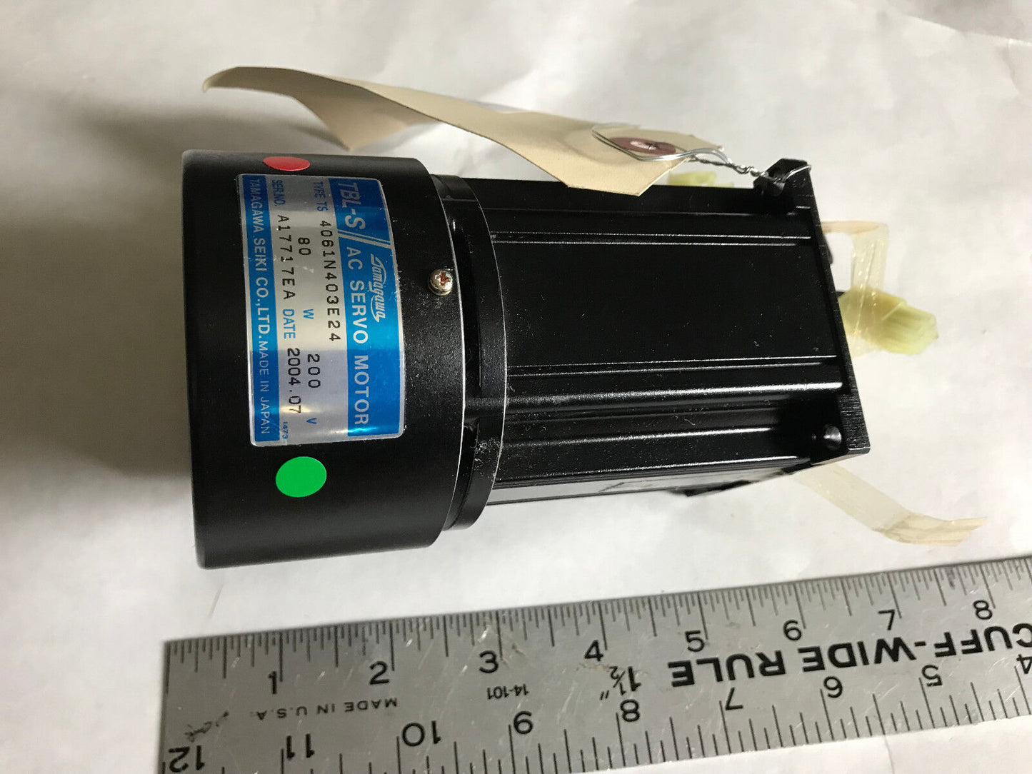 New Tamagawa Seiki 4061N403e24,Tbl-S Ac Servo Motor, 80 W, 200 V,Aa