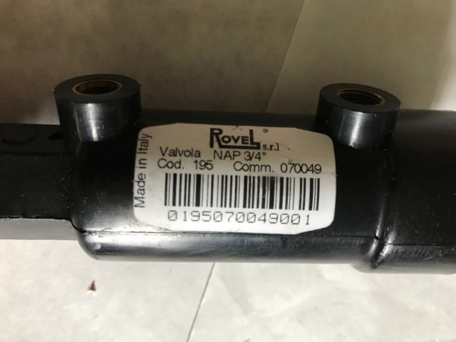 3/4" Rovel Nap 3/4,195 Nylon Operator Gate Valve Pneumatic No Normally Open,Ag