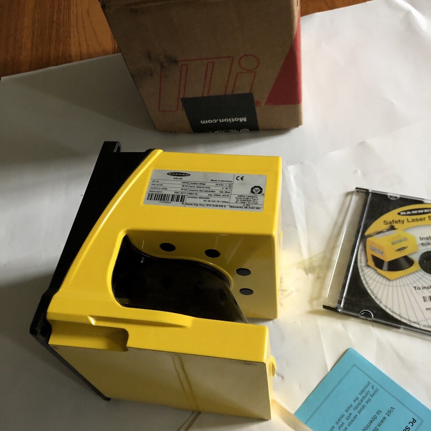 New Banner Ag4-6E Laser Scanner 12526,Ei