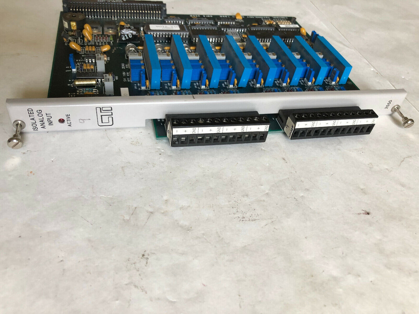 Cti 2550,Control Technology Inc. 901B 2550 Board,Isolated Analog Input 2550,Ch