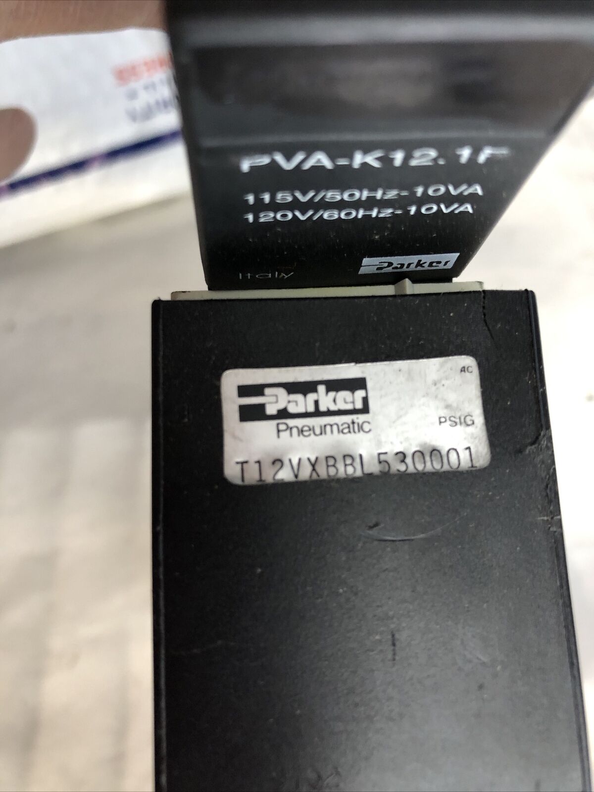 New Pneumatics Valve Parker T12vxbbl530001, Pva-K12.1F 115V 10Va,Fe