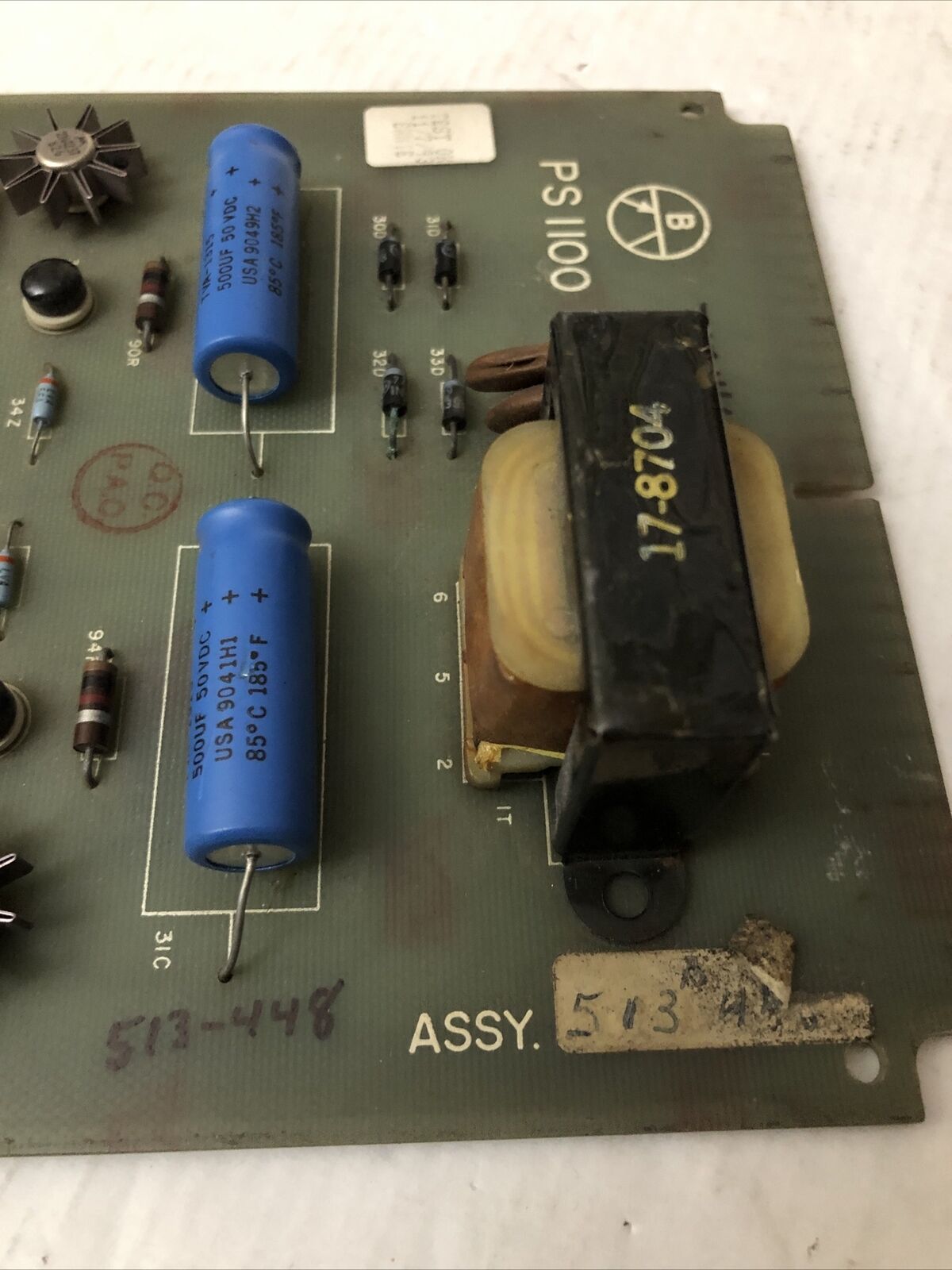 Ps 1100 ,Comp 513-448 ,Ps Iioo, Comp No. 413-057,513448 Board, Cv,Eq,Cu