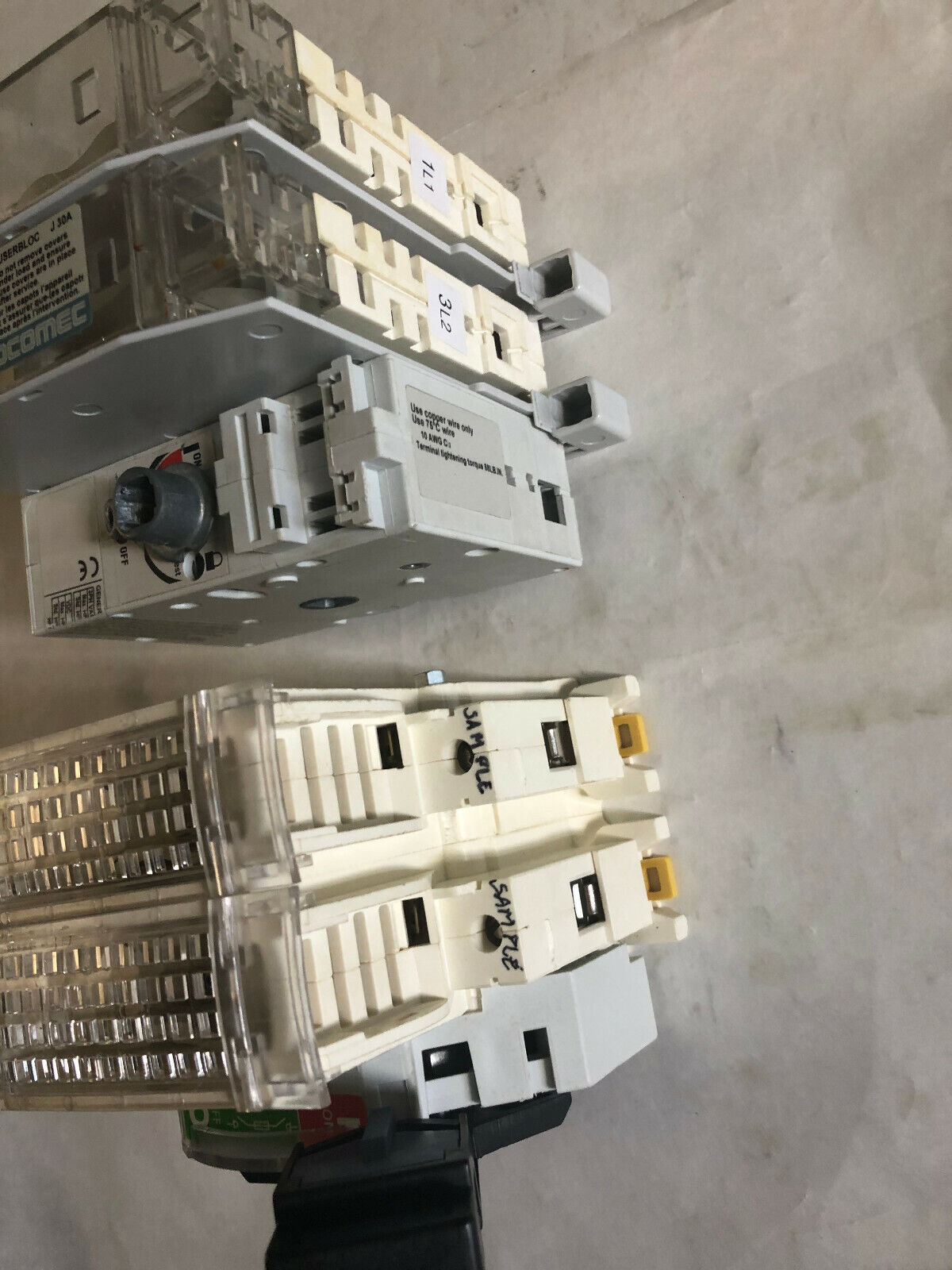 New Mixed Lot 2 Socomec Fuserbloc Socomec Switch 30A,J30a 600Vac 3Ph 250V,Ec