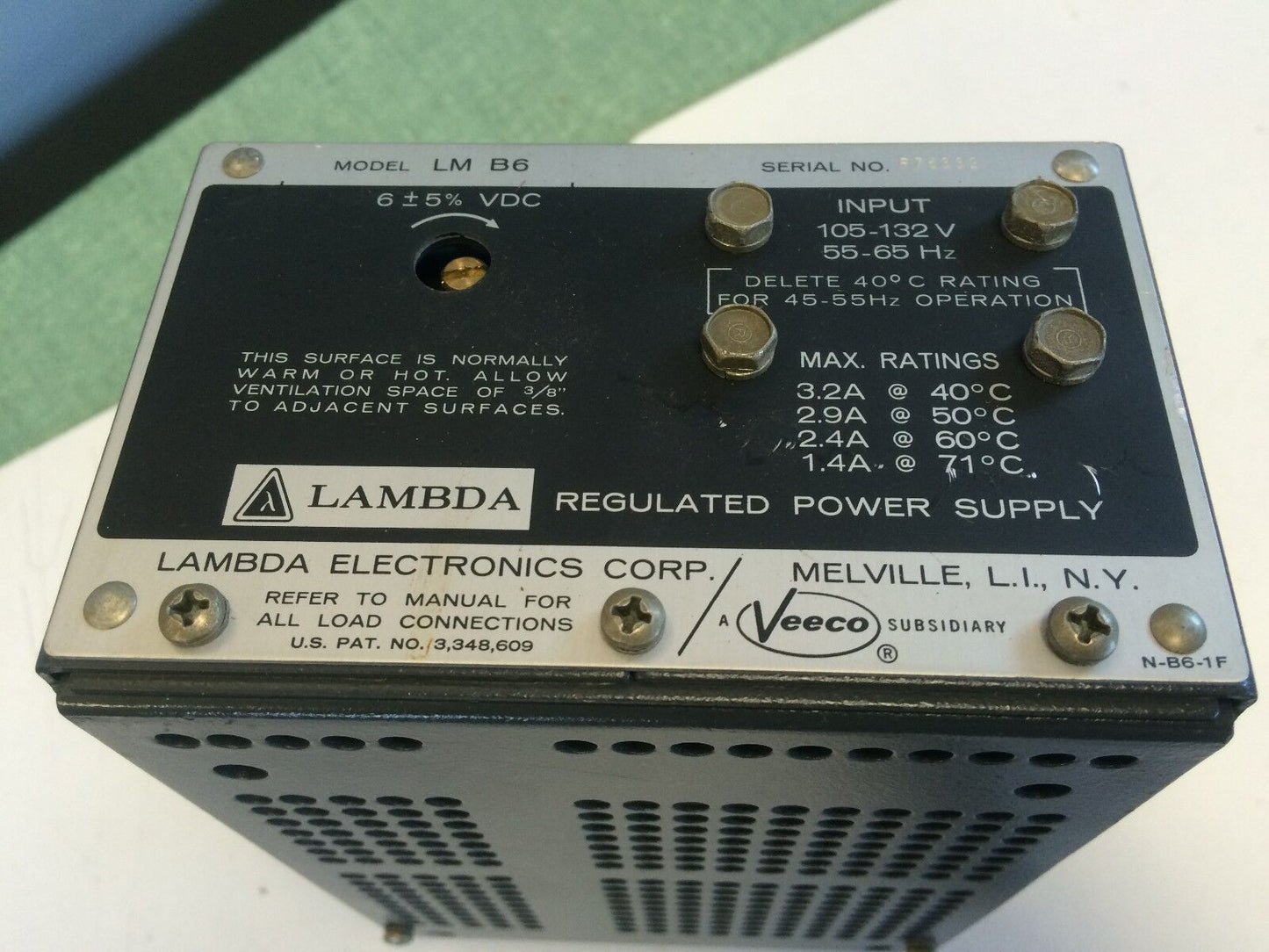 Lambda Lm B6 Regulated Power Supply 10Amp,Bc