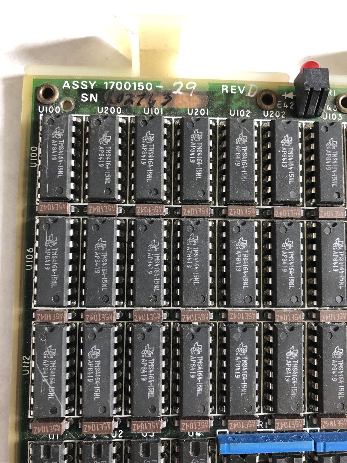 Siemens 1700150-29,1700151Quad Card 256K Tmm1001005 Tmm10010 Board,Bx