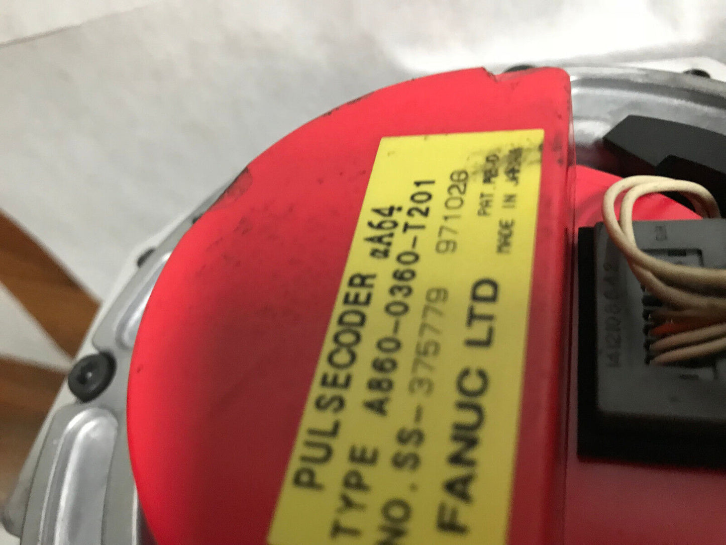 Fanuc A06b-0142-B675#0006,A12/2000,186V 2000Rpm Ac Servo Motor,A860-0360-T201,Ev