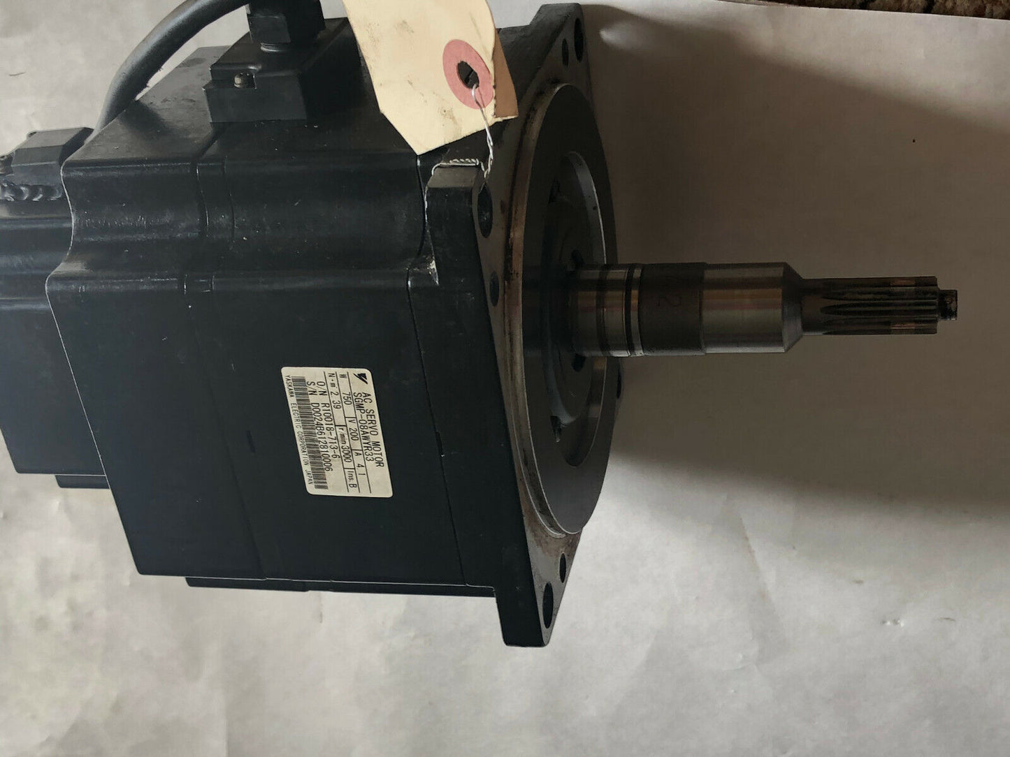 Yaskawa Sgmp-08Awyr33 Ac Servo Motor 3000Rpm, 200V, 750W,Dj