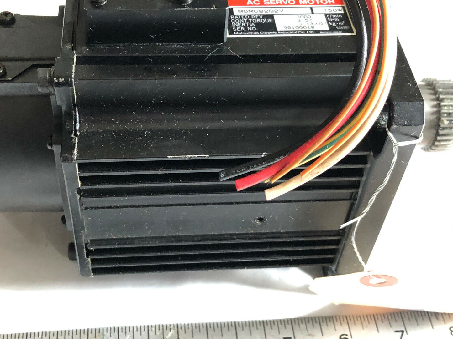 Panasonic Mdm082q2v Ac Servo Motor,Panasonic Mdmo82q2v,750W,2000,3.57,Aj