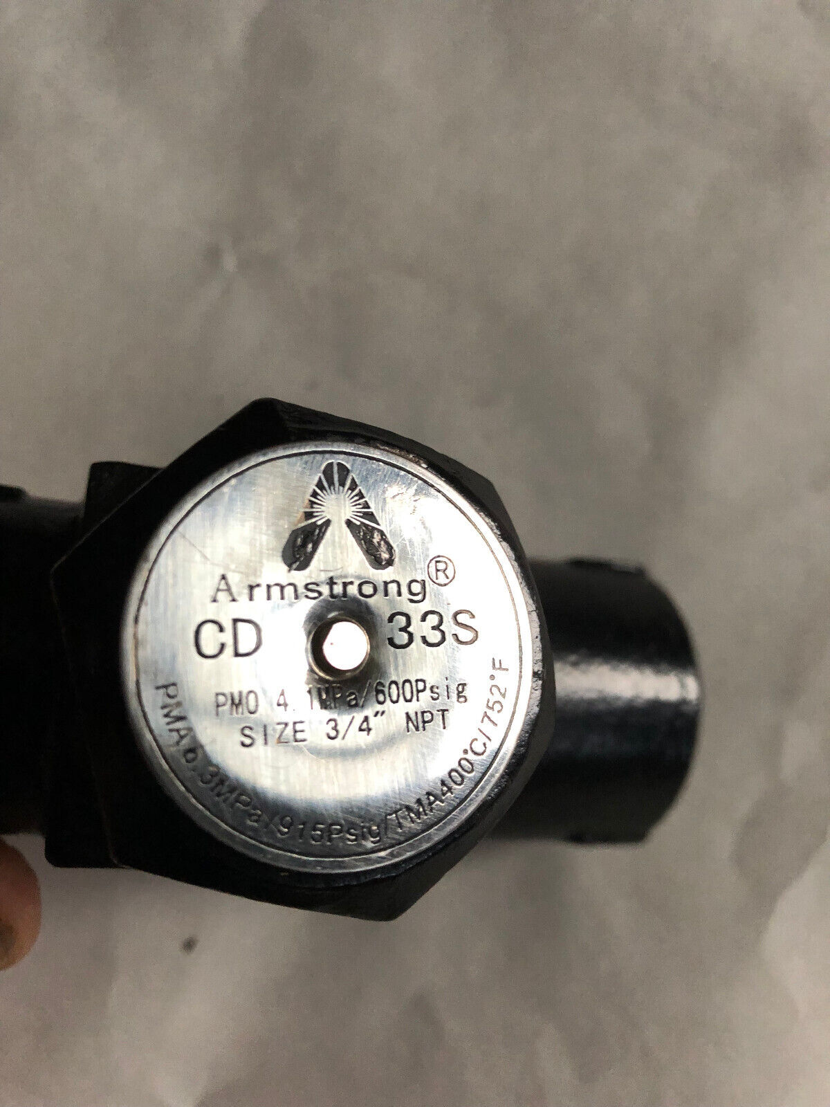 New 3/4" Npt Armstrong Cd33s,Cd 33S 600Psig Disc Steam Trap,Ay