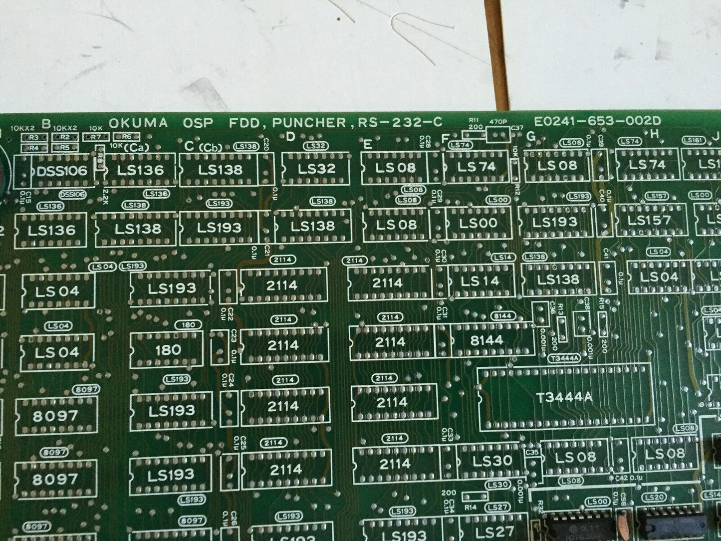 Okuma Osp Fdd Puncher Rs-232-C E0241-653-002D Board (Next Day Air Shipping),Fm