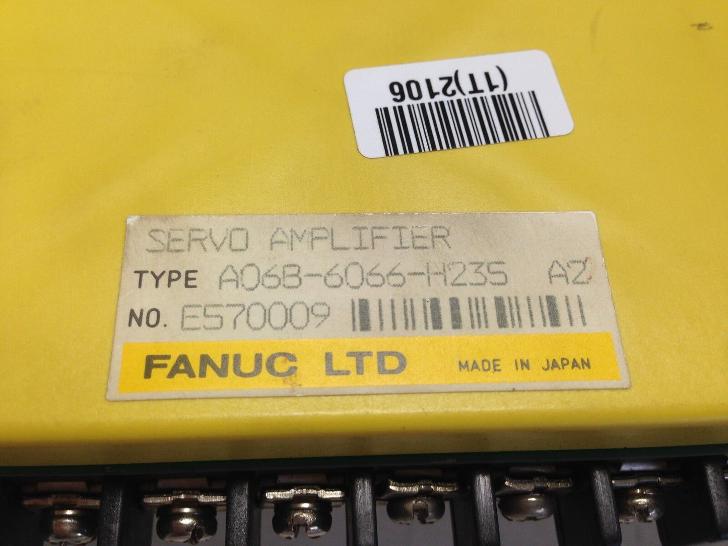 Fanuc Robotics A06b-6066-H235 Servo Amplifier,Db