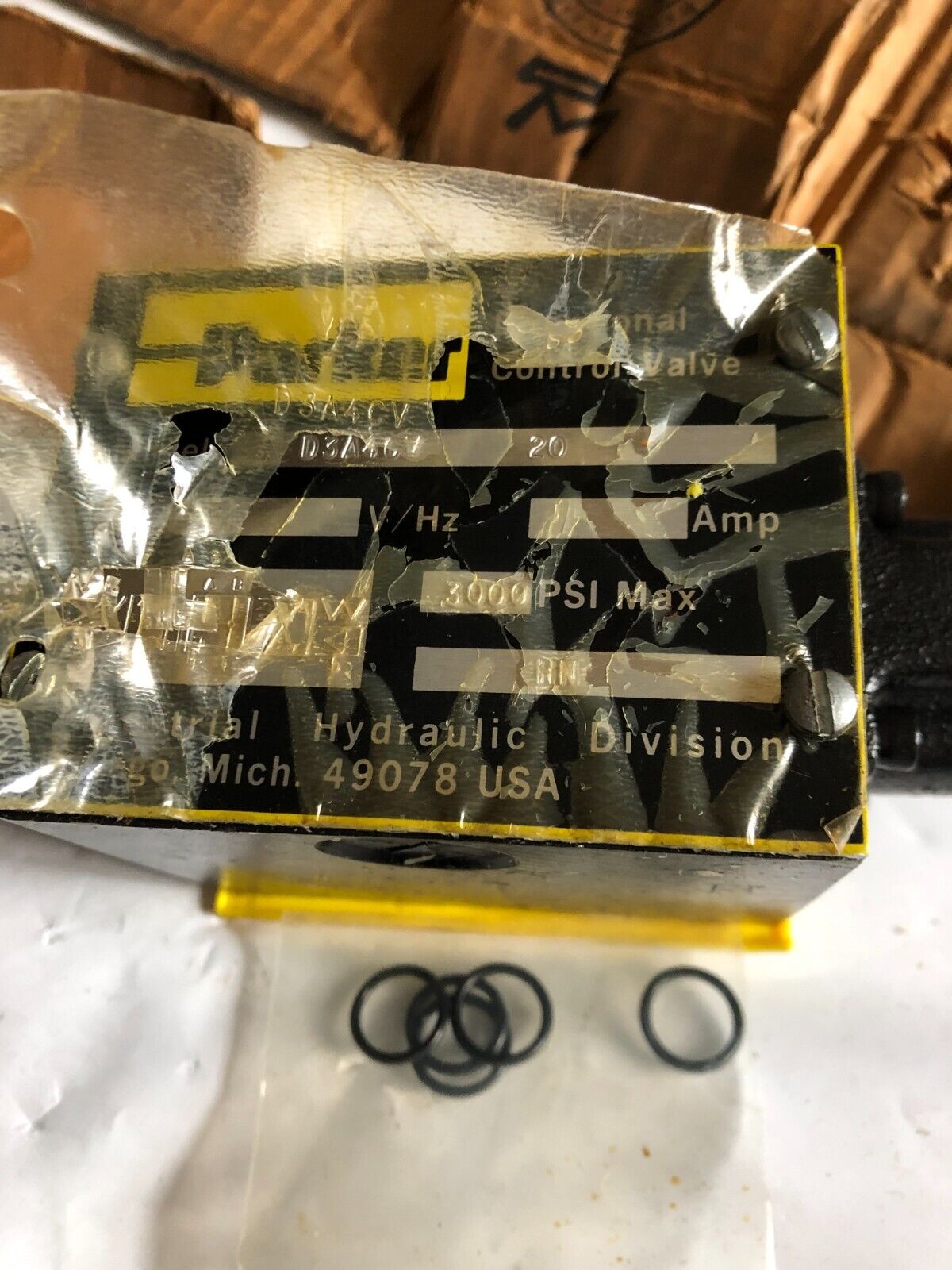 New Parker Hannifin D3a4cv 20 High Performance Directional Control Valve,Ak