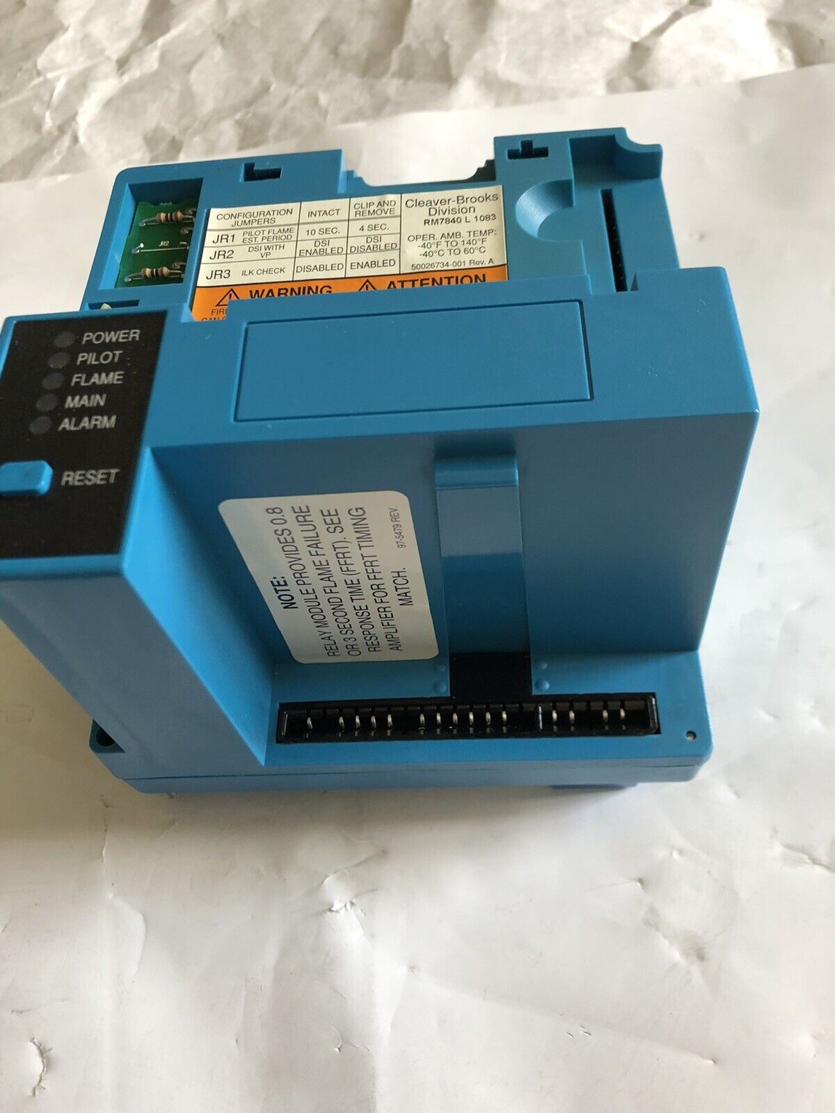 Cleaver Brooks 833-03518 Rm7840 L 1083,Cleaver Brooks Rm7840l1083,Sn