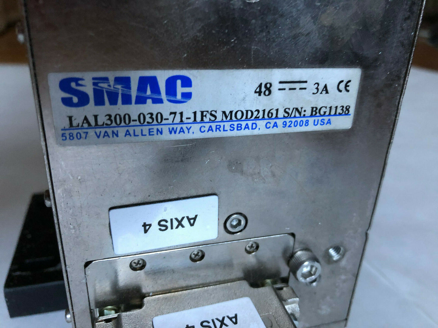 Smac Lal300-030-71-1Fs Mod2161 Linear Actuator,48 3A,Lal300-030-7I-1Fs ,Sg