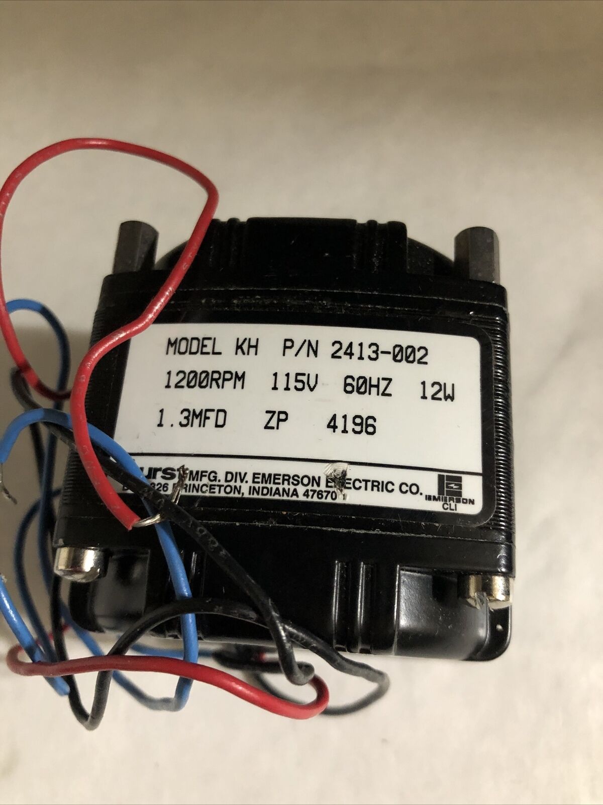 New Hurst Motor Gearmotor 2413-002 115 V,Dj